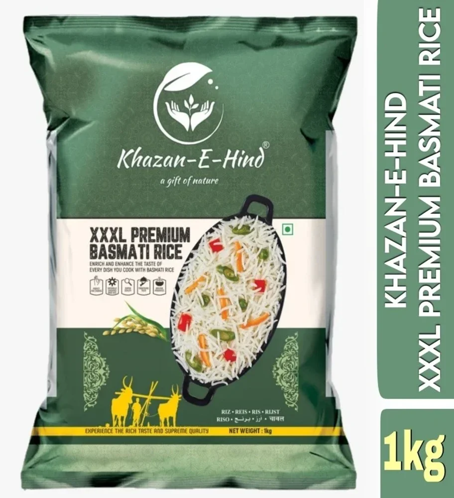 Khazan-e-hind Basmati Rice 1 Kg - Food & Agriculture by Tradecart Overseas Pvt. Ltd.