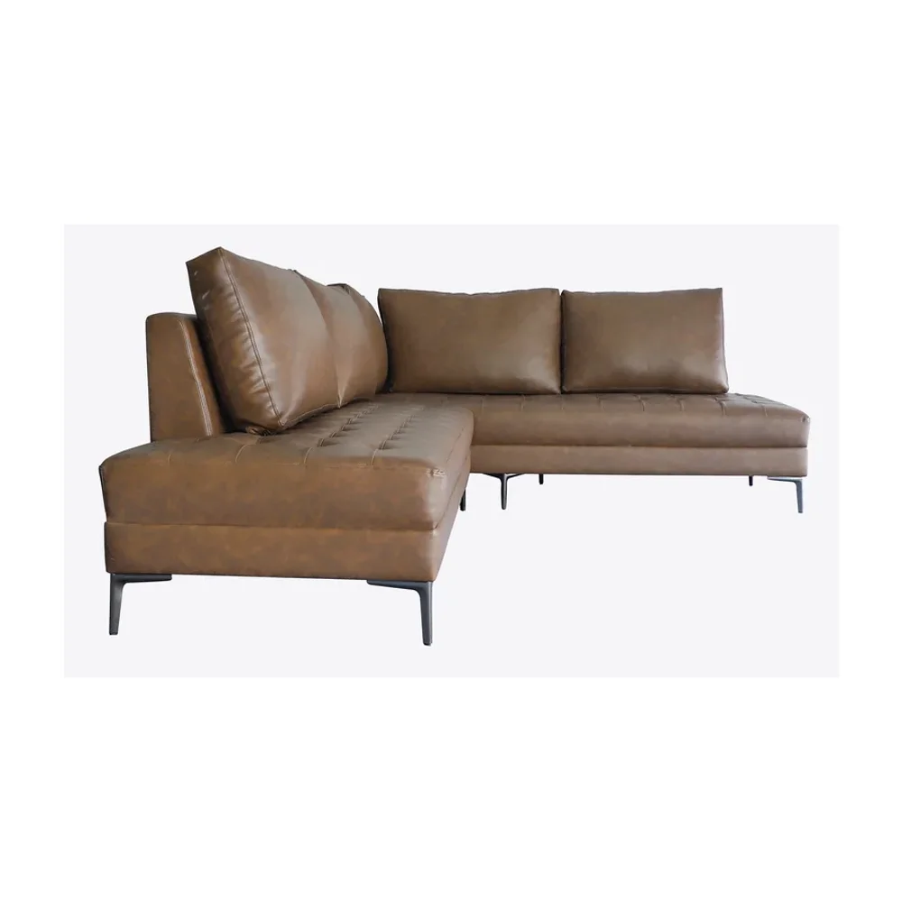 L-Shaped Leatherette Sofa - Furniture & Interiors by Wooden Owl Design Pvt. Ltd.