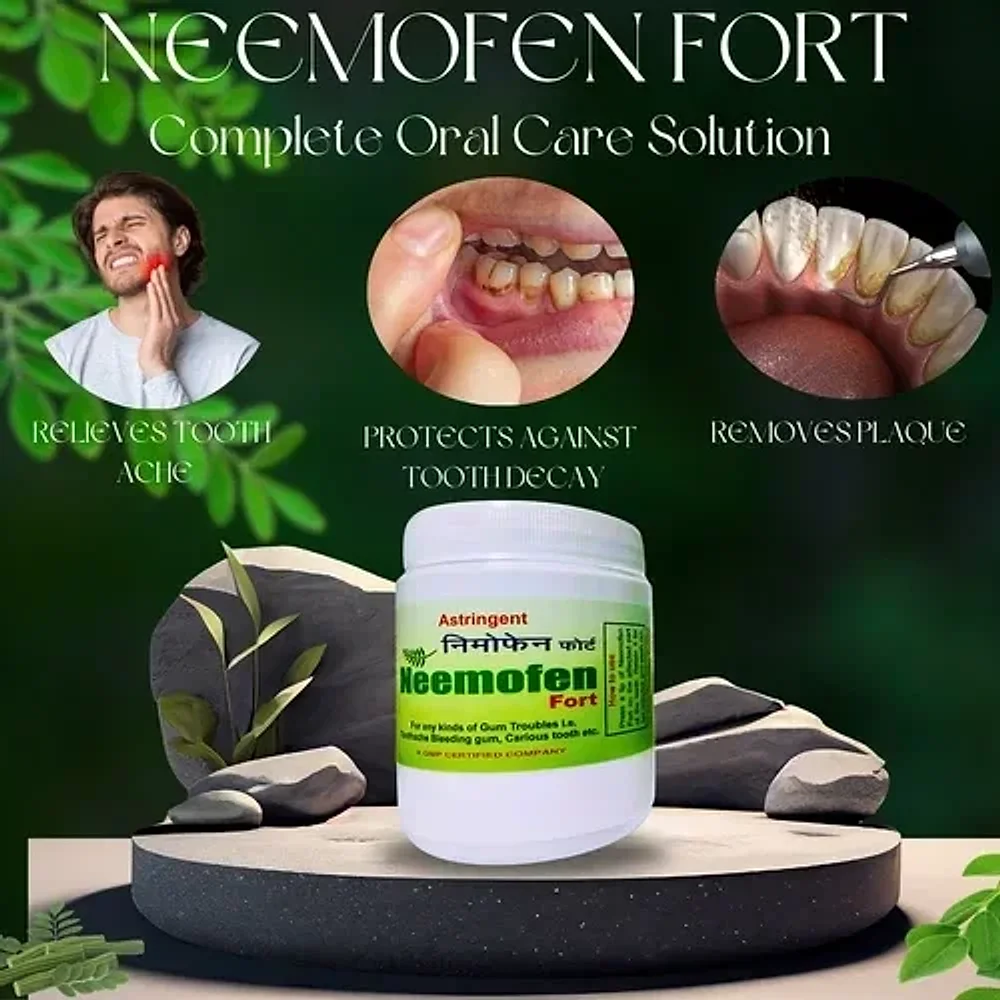 Neemofen Fort Ayurvedic Tooth Powder for Gum Care - Beauty & Personal Care by M/S. D-Fenil & Co.