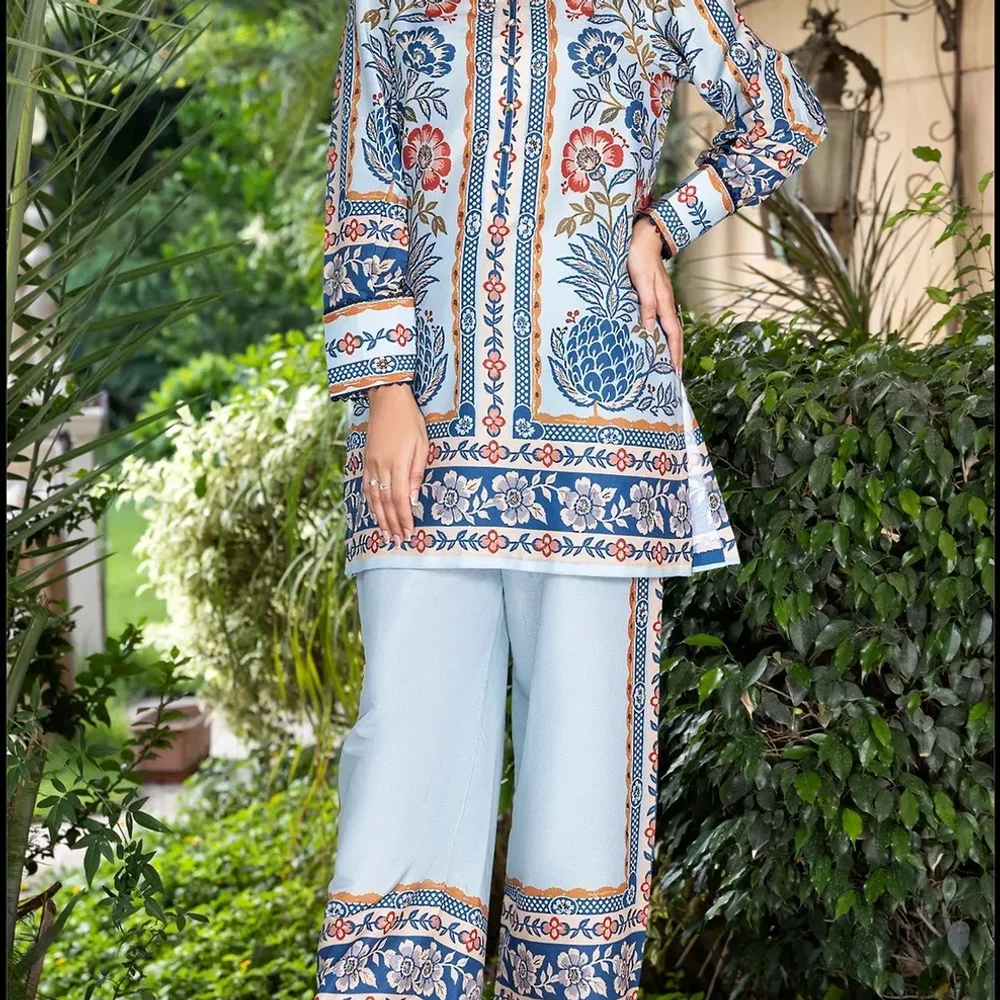 Digital Printed BSY Fabric Cord Set - Textiles & Apparel by Ayzel Pvt. Ltd.