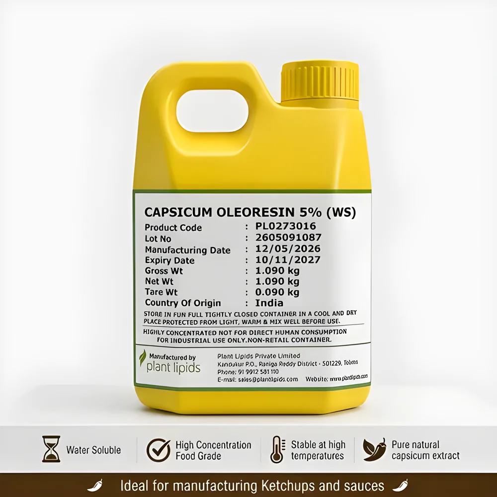 Capsicum Oleoresin 5% Water Soluble Liquid - Chemicals & Raw Materials by Kamala Aahar Solution