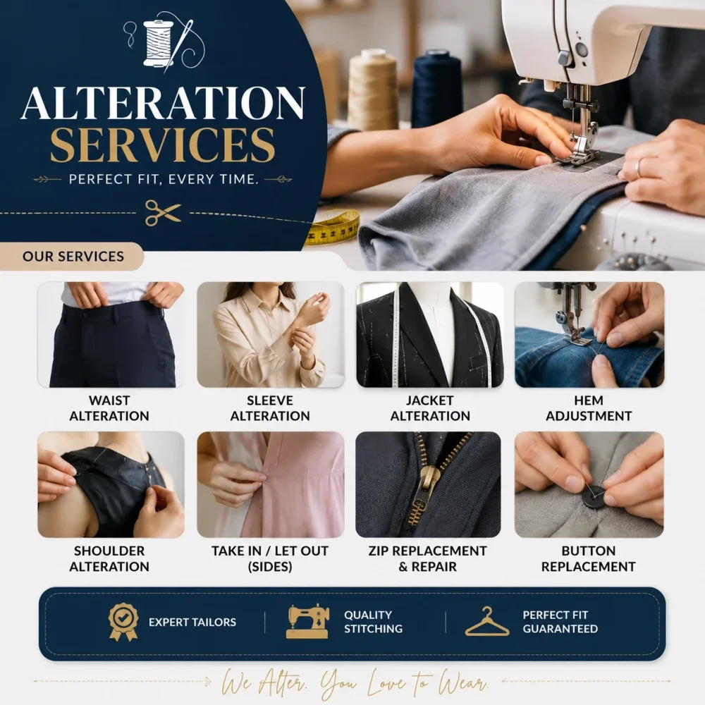 Alteration Services - Business & Professional Services by Shaheedha Tailors