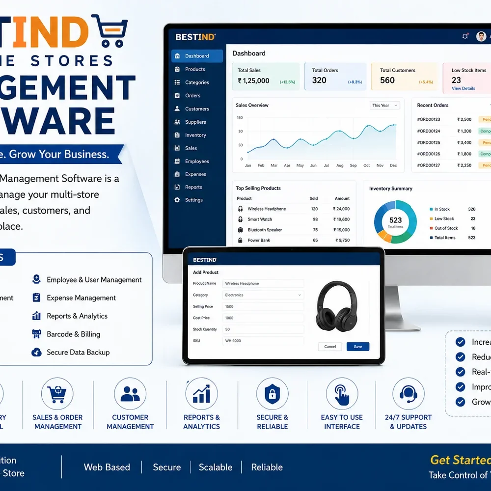 Bestind Online Stores Management Software - Business & Professional Services by Bestind Tech Pvt. Ltd.