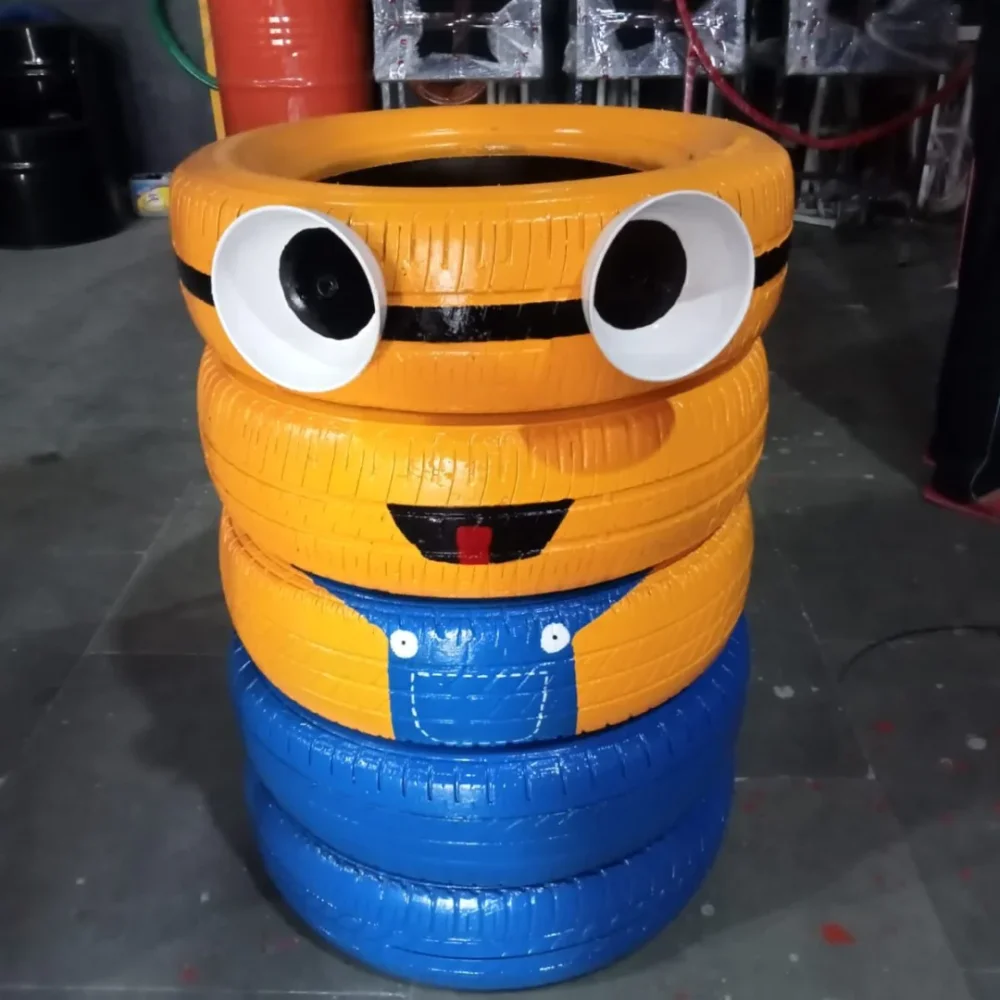 Recycled Tyre Planter - Construction & Building Materials by Upcycle Furnishing India