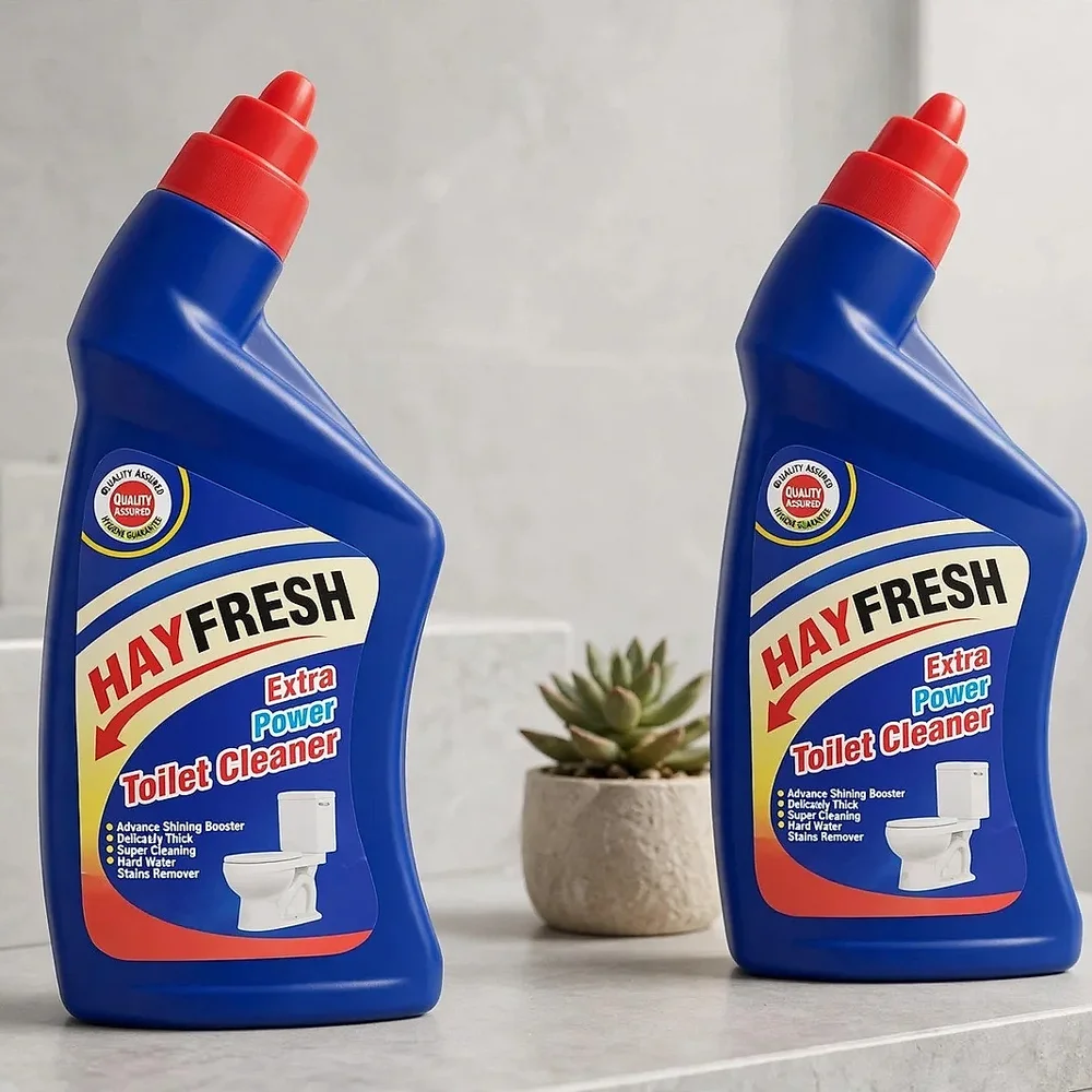 Hayfresh Extra Power Toilet Cleaner Liquid Blue Gel Hard Water Stain Remover and Dirt Cleaner - Home & Kitchen by M/S. Mamta Industrises