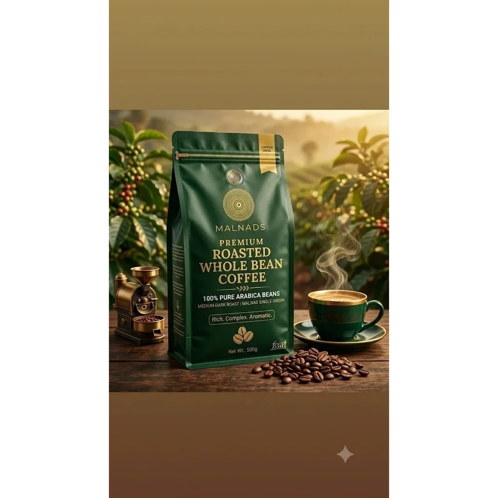 Malnad Arabica Whole Bean Coffee - Food & Agriculture by Malnads