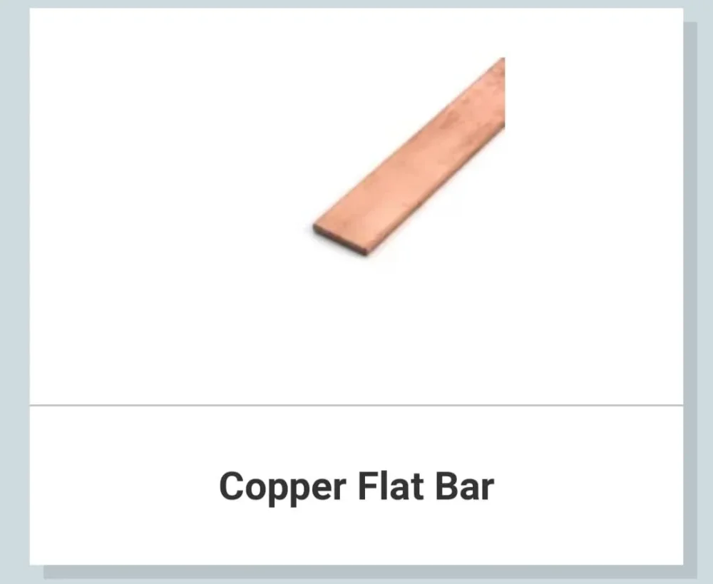 Copper Flat Bar - Metals & Alloys by Hind Corp.
