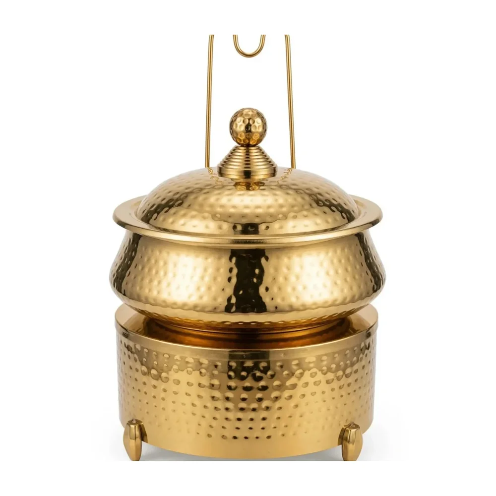 PVD Gold Finish Stainless Steel Chafing Dish - Machinery & Equipment by Moradabad Hotelware