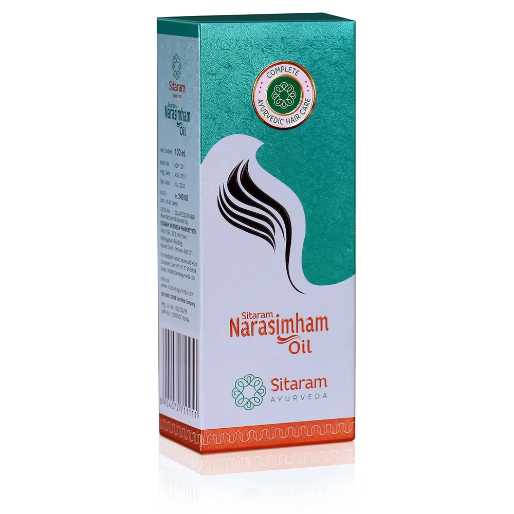 SITARAM AYURVEDA Narsimha Hair Oil 100 ML - Beauty & Personal Care by Triangle Agencies
