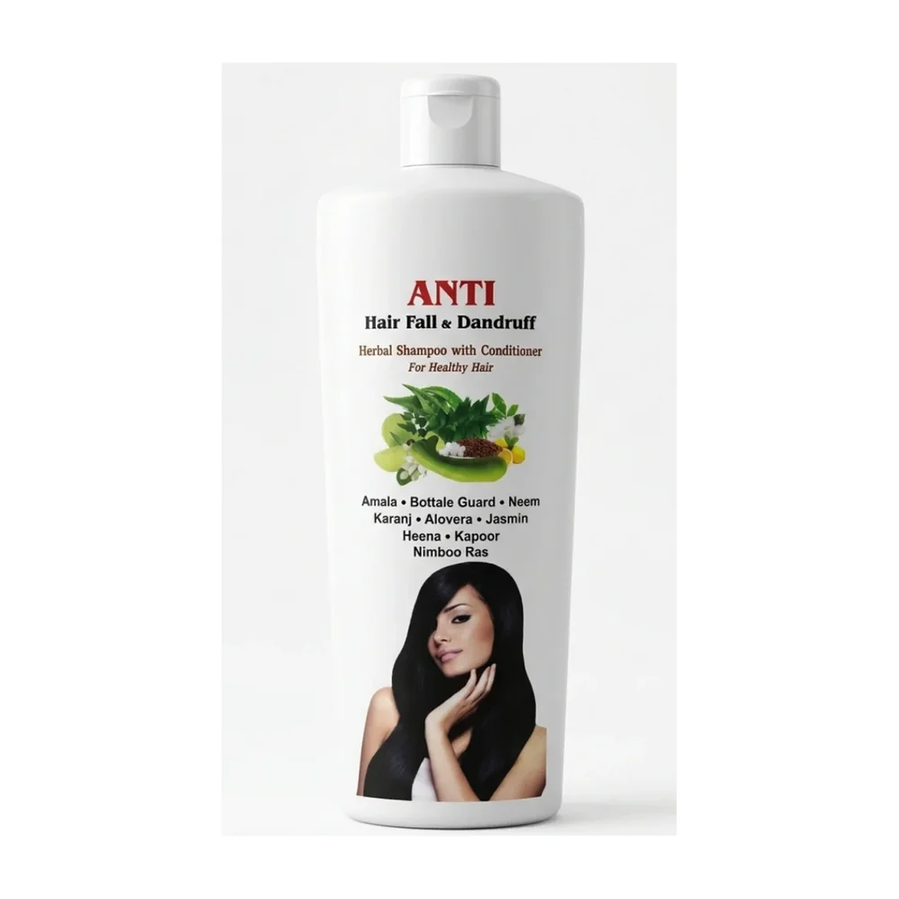 Ayurvedic Herbal Anti-Dandruff Shampoo with Conditioner 500ml - Beauty & Personal Care by Bhavna Finds