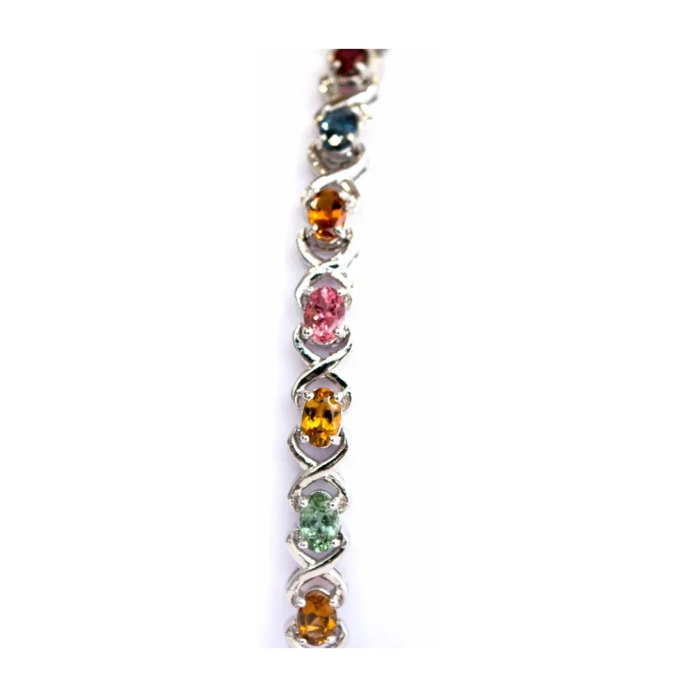 925 Silver Tourmaline Bracelets - Gems & Jewelry by Zairish Global