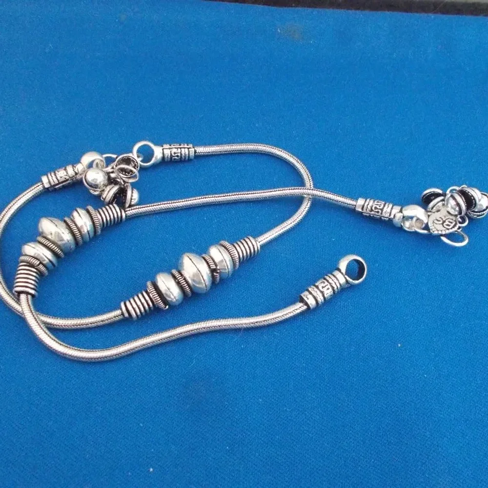 German Silver Anklets - Gems & Jewelry by Jaya Jems Impex
