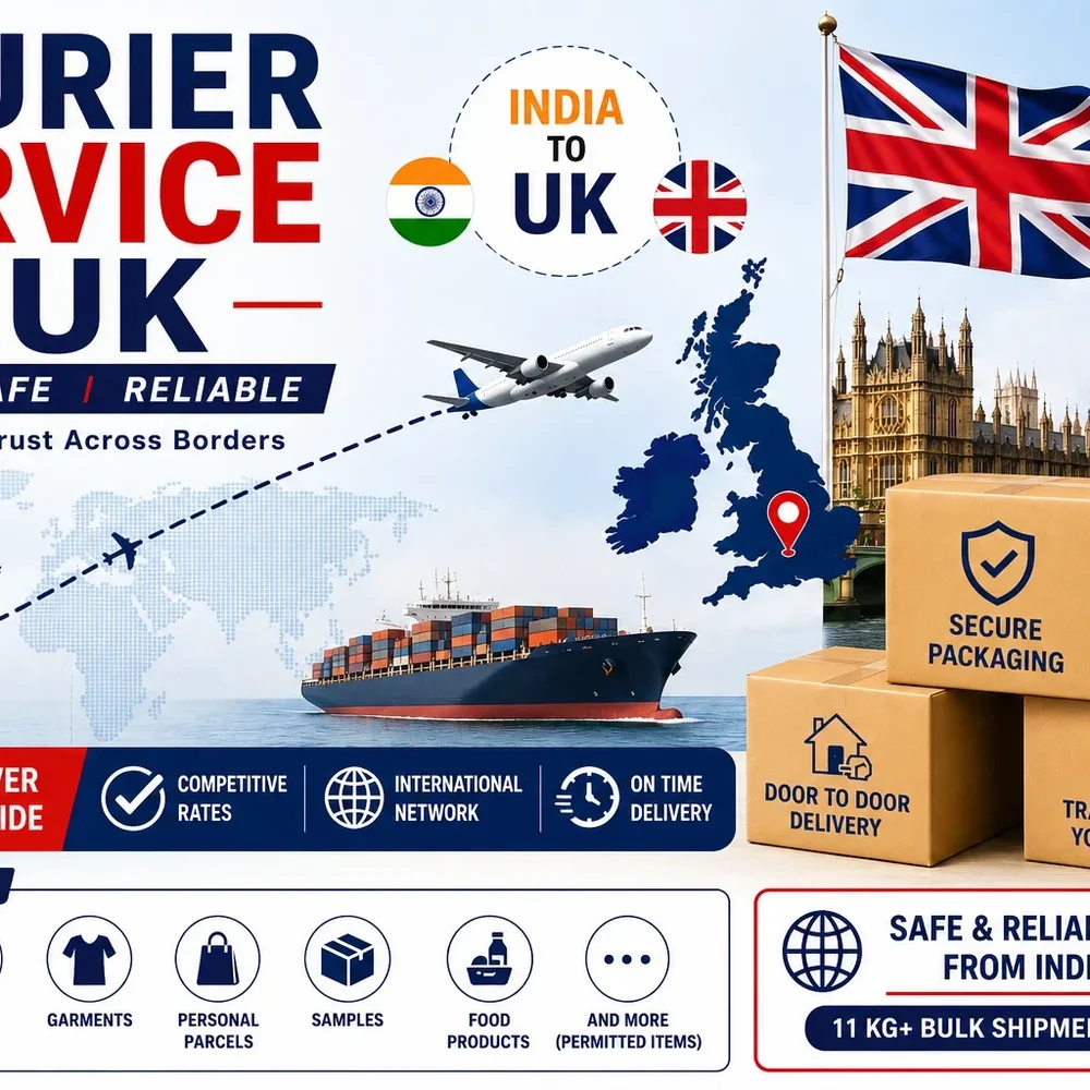 International Courier Service India to UK - Business & Professional Services by Aamir Khan Realtors