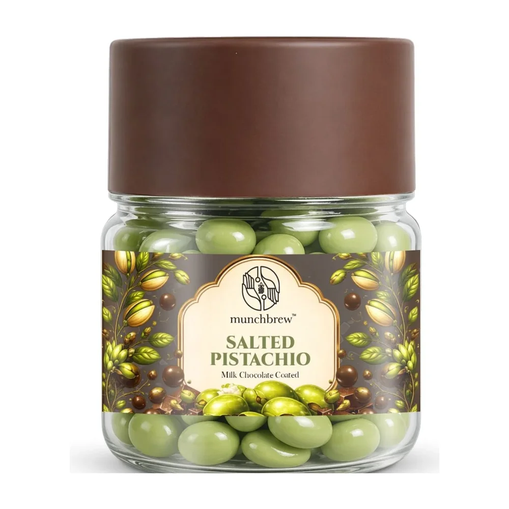Munchbrew Salted Milk Chocolate Coated Pistachio - Food & Agriculture by Innoskape India Pvt. Ltd.