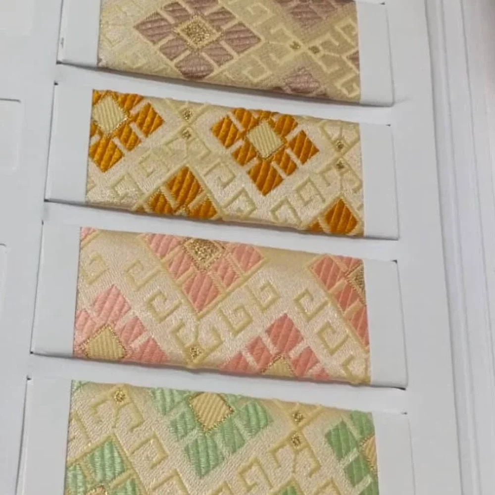 Jacquard Geometric Fabric Samples - Textiles & Apparel by Azzero International