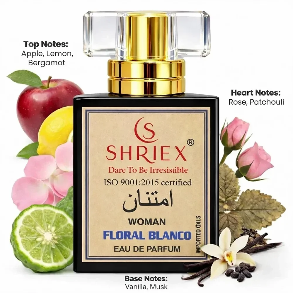 Floral Blanco Women Luxury Long-Lasting Perfume Inspired By DŨŃHIĹĹ DĔŠIŘĔ ŘĔD - Beauty & Personal Care by Shriex Enterprises