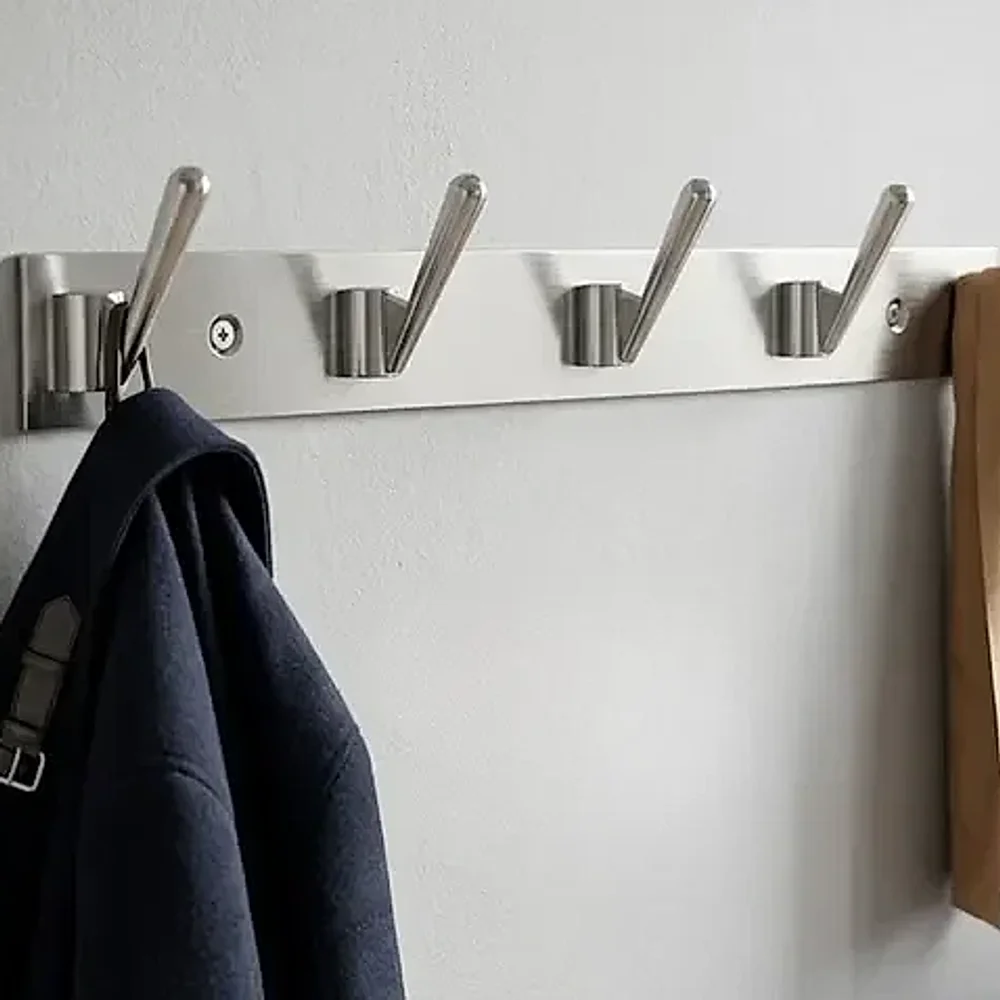 Promixo Space Saving 5 Pin Aluminium Cloth Hook Rack - Home & Kitchen by Starxmart Enterprises