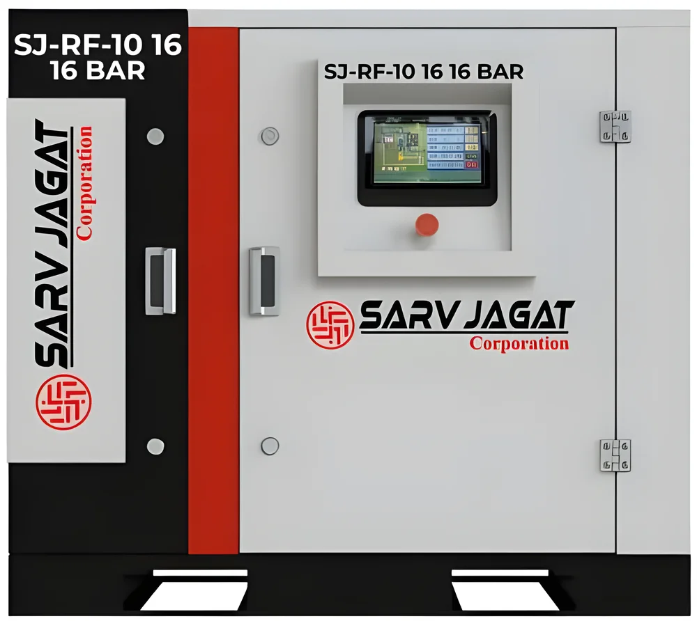 SJ 10 HP Screw Air Compressor 16 Bar - Machinery & Equipment by Sarv Jagat Corp.