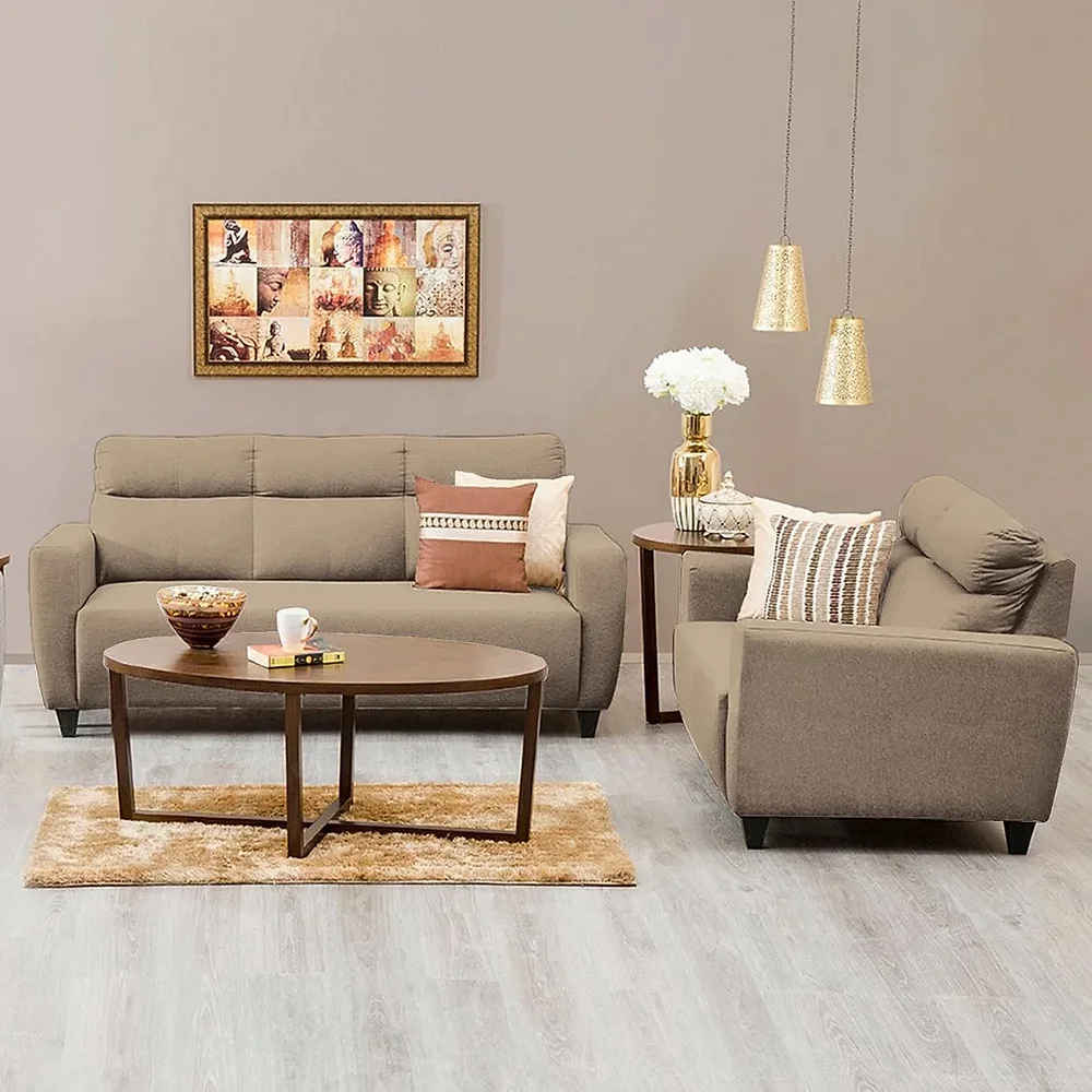 Fabric 5 Seater Sectional Sofa Set - Furniture & Interiors by Upcycle Furnishing India