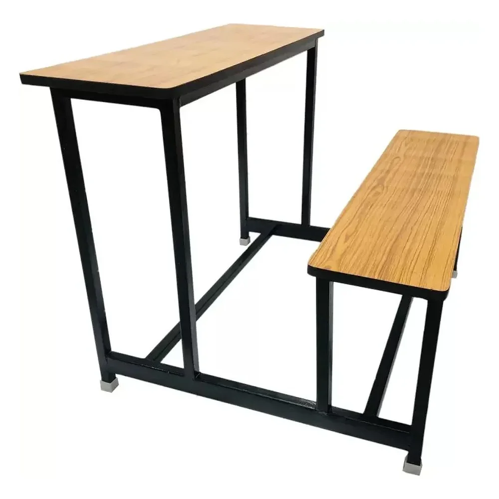 SCHOOL FURNITURE Home Tution School Duel Desk Large Bench for Two Students 2 Seater(Finish Color-BROWN) - Furniture & Interiors by Upcycle Furnishing India