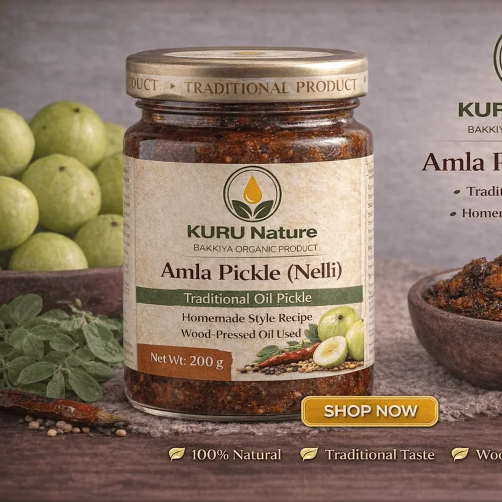 Amla Pickle 50g - Food & Agriculture by Bakkiya Organic Product