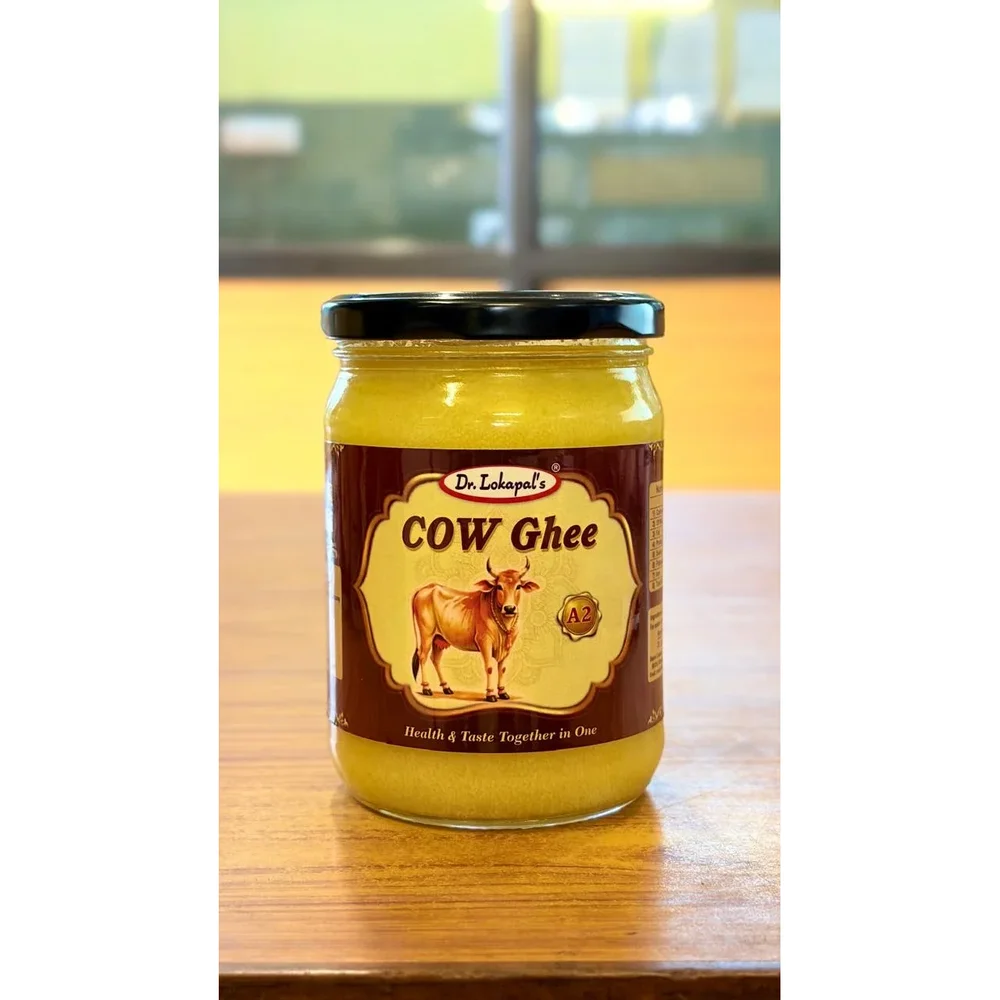 Dr. Lokapal's A2 Cow Ghee 500 ml Glass Jar - Food & Agriculture by Gowder Sanjay Lokpal