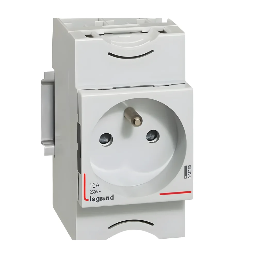 Legrand 16A 250V 2 Pin Wall Mount Modular Socket - Electronics & Electrical by Shravan Industrial Solutions