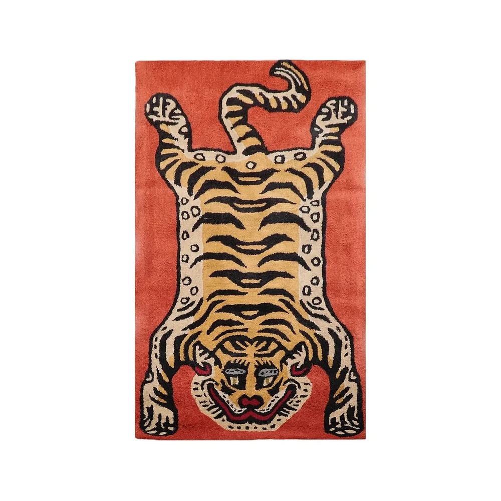 Tiger Design Rug - Textiles & Apparel by Indflying
