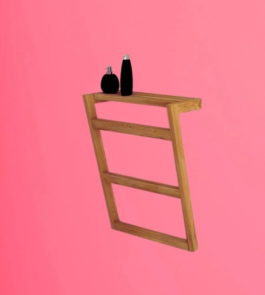 Handmade Solid Wood Towel Rack Ladder - Furniture & Interiors by Razvi Exports