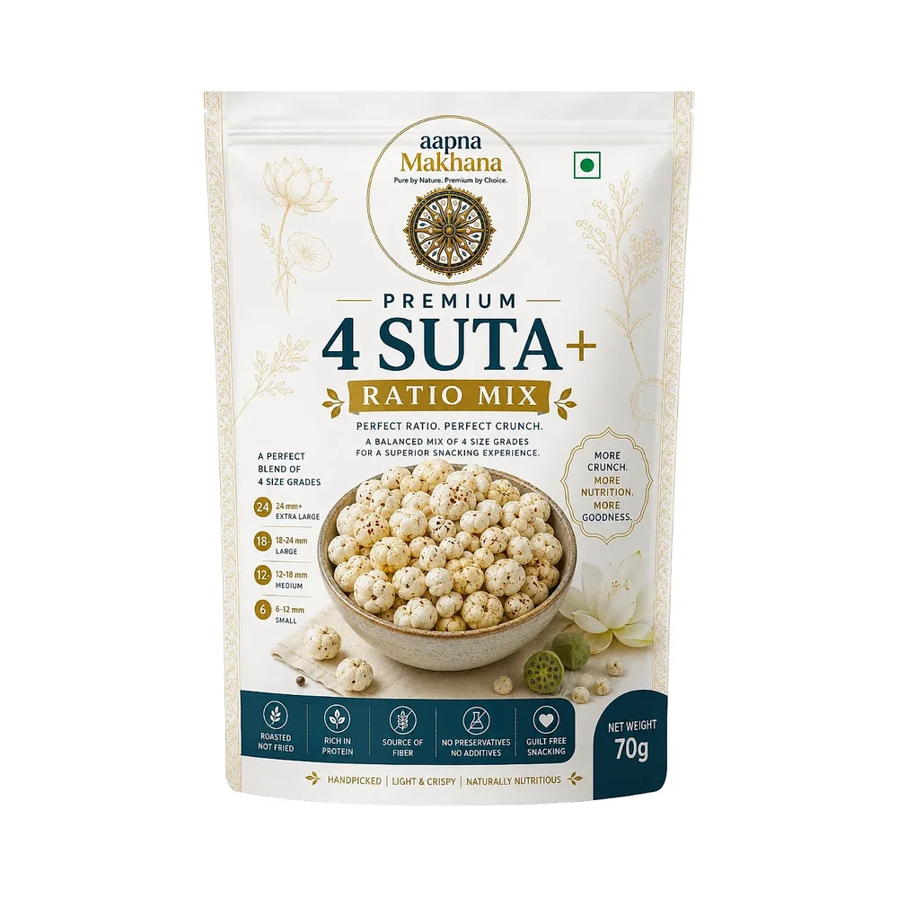 Premium Makhana 4 Size Grades - Food & Agriculture by Salutary Food and Beverages India Pvt. Ltd.