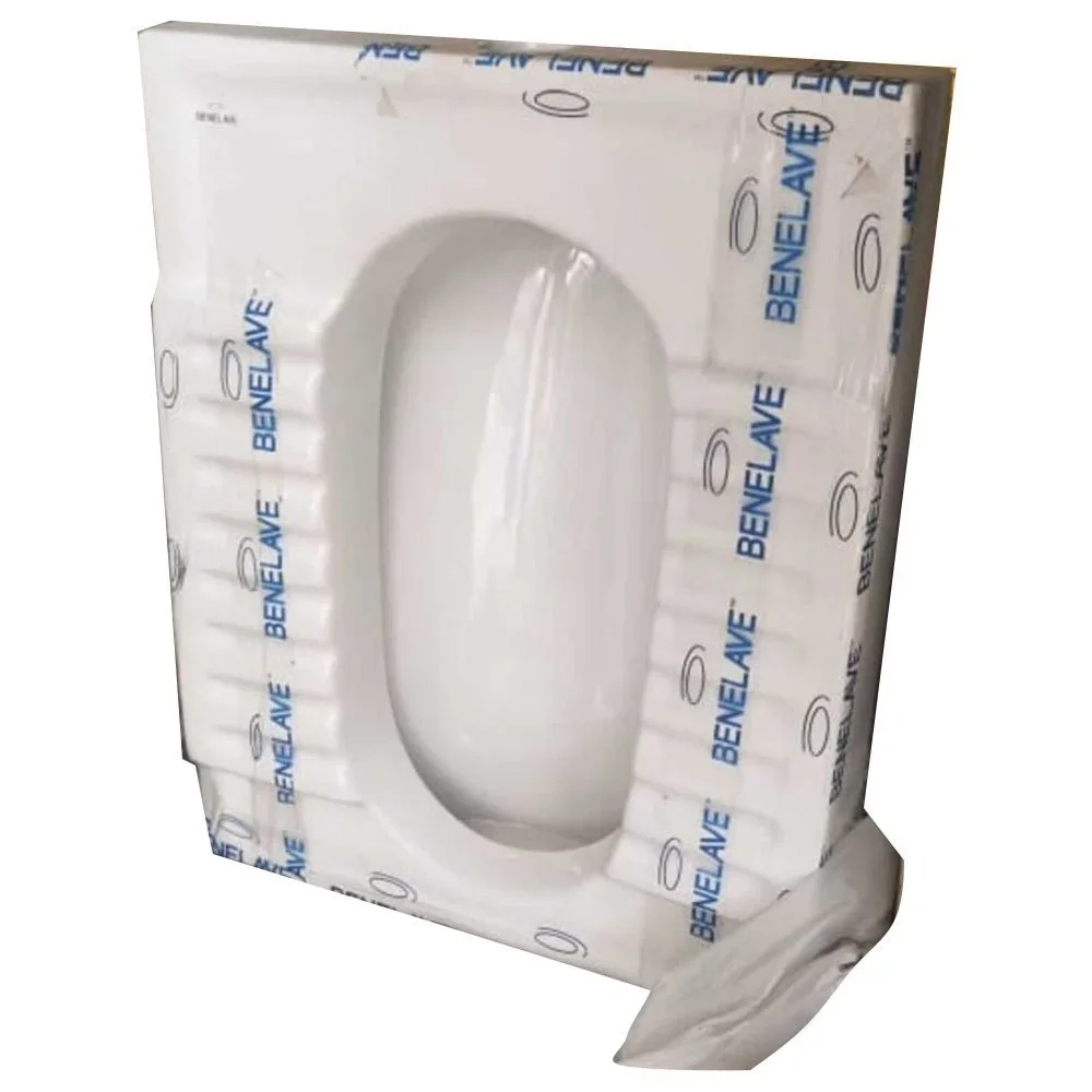 Benelave White Ceramic Floor Mounted Indian Toilet Seat - Construction & Building Materials by M/S. Shivam Traders