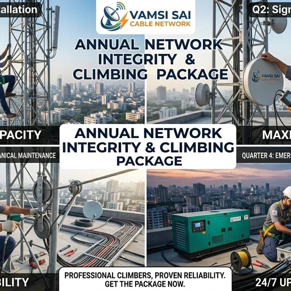 High-Speed Internet & Dish Cable Annual Service - Business & Professional Services by Vamsi Sai Cable Network