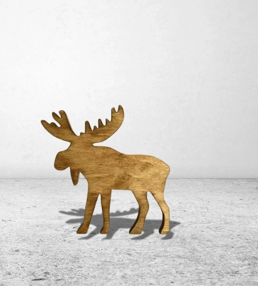 Eco-Friendly Wooden Mini Figurine Reindeer Decor - Home & Kitchen by Razvi Exports