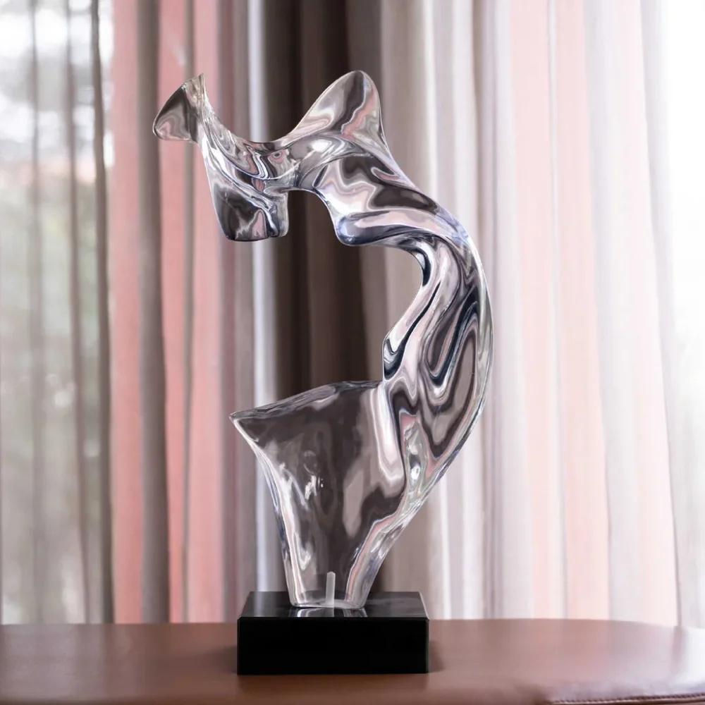 Abstract Spiritual Sculpture - Home & Kitchen by Wooden Owl Design Pvt. Ltd.