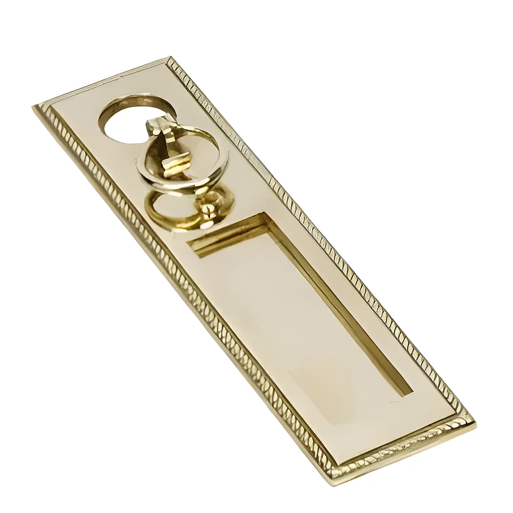 Georgian Antique Brass Main Door Plate - Metals & Alloys by The Hardware Hut