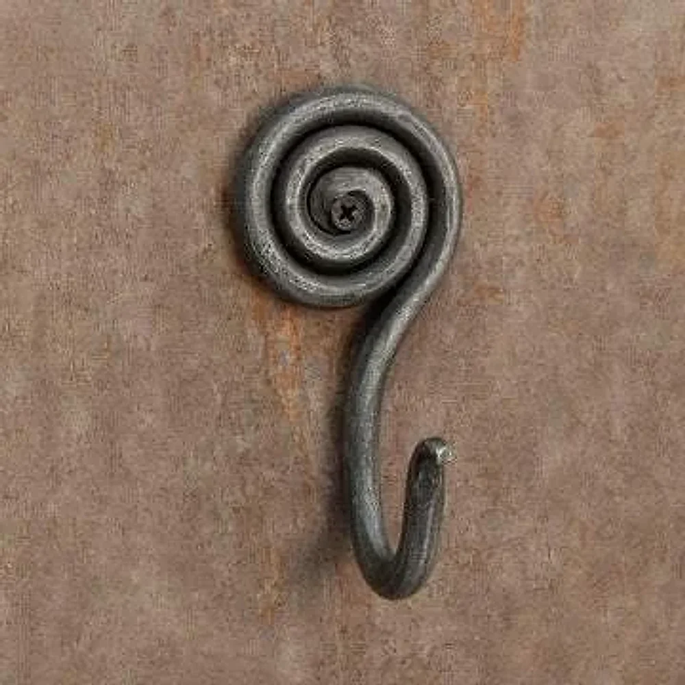 Hand Forged Iron Wall Hook - Metals & Alloys by The Hardware Hut