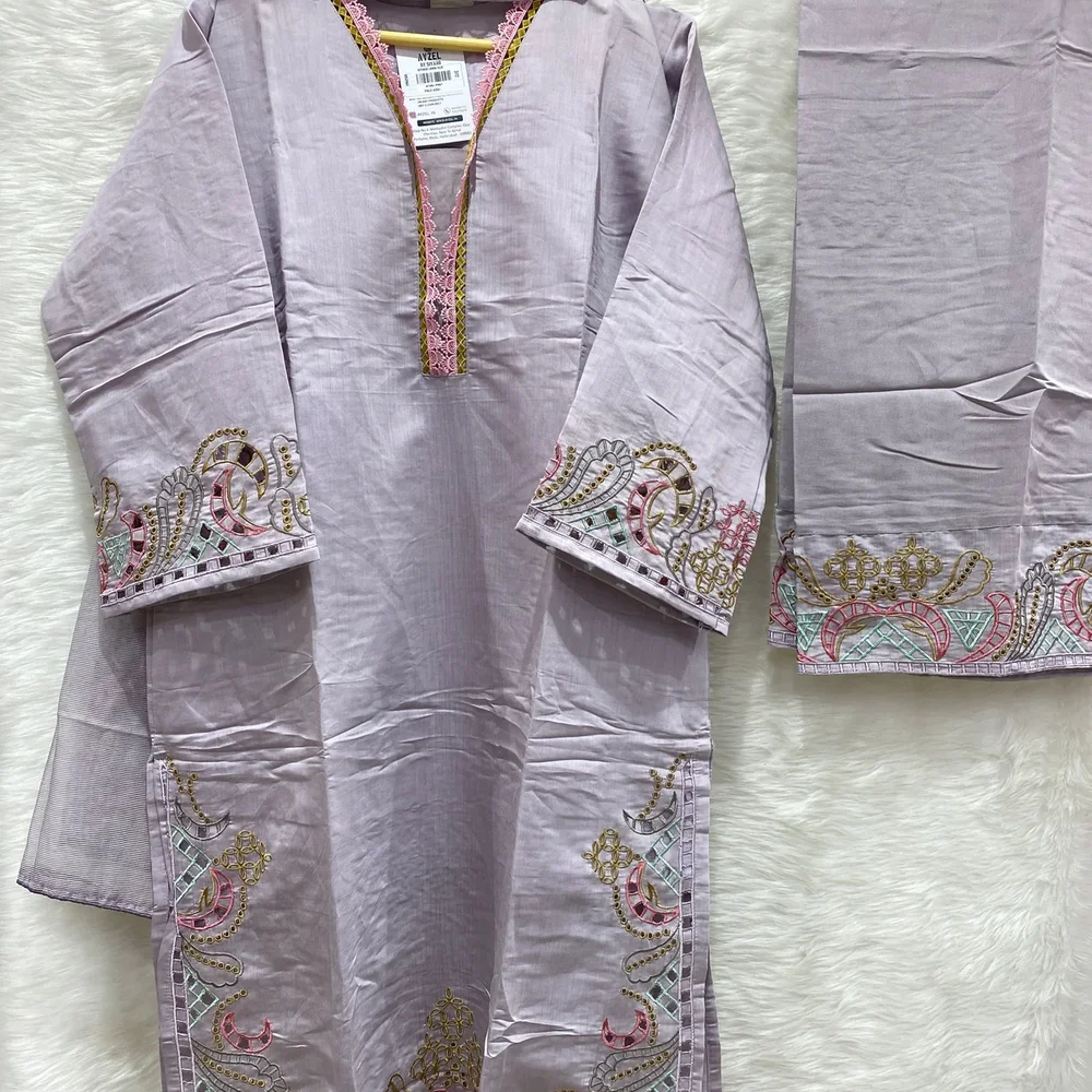 AYZEL Festive Embroidered Lawn Cotton Net Fabric - Textiles & Apparel by Ayzel Pvt. Ltd.