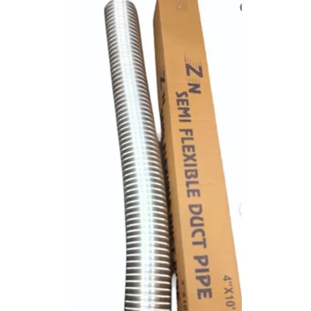 ZN 4 Inch Aluminium Semi Flexible Duct Pipe - Industrial Supplies & Tools by ZN Hyderabad Traders