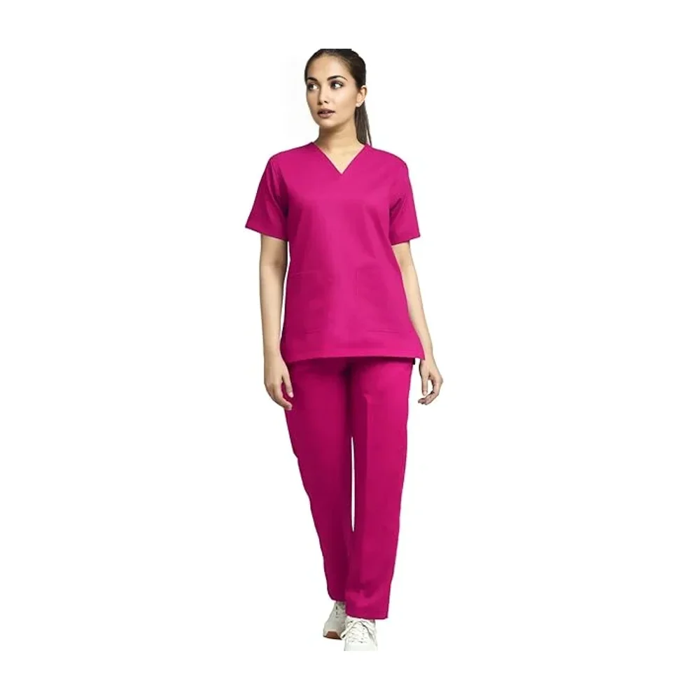 Kifzi Antimicrobial Women's 4-Pocket Spandex Scrub Set - Textiles & Apparel by Accurate Surgicals