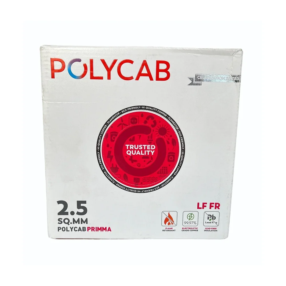 Polycab Primma 2.5 sqmm LF+FR Copper House Wire - Electronics & Electrical by Shravan Industrial Solutions
