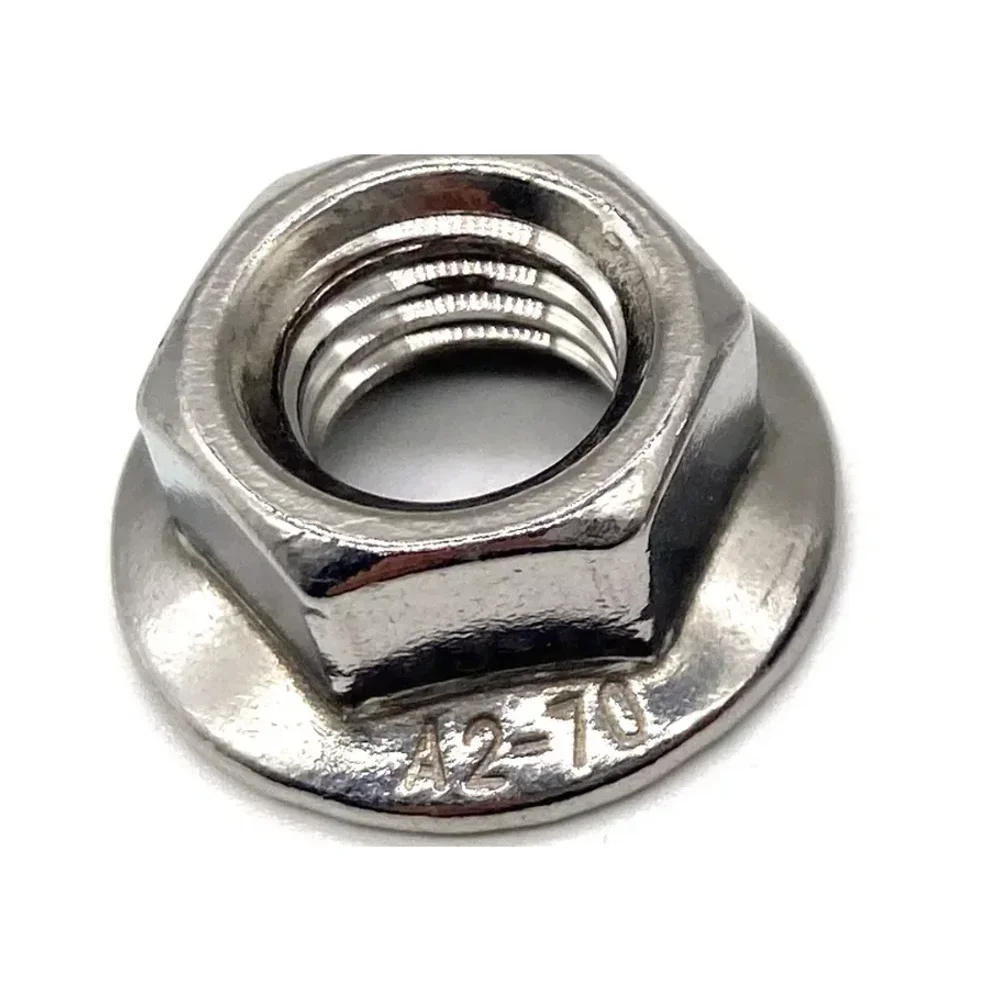 Flange Nut M8 Ss304 - Metals & Alloys by Harikrushna Kitchenware
