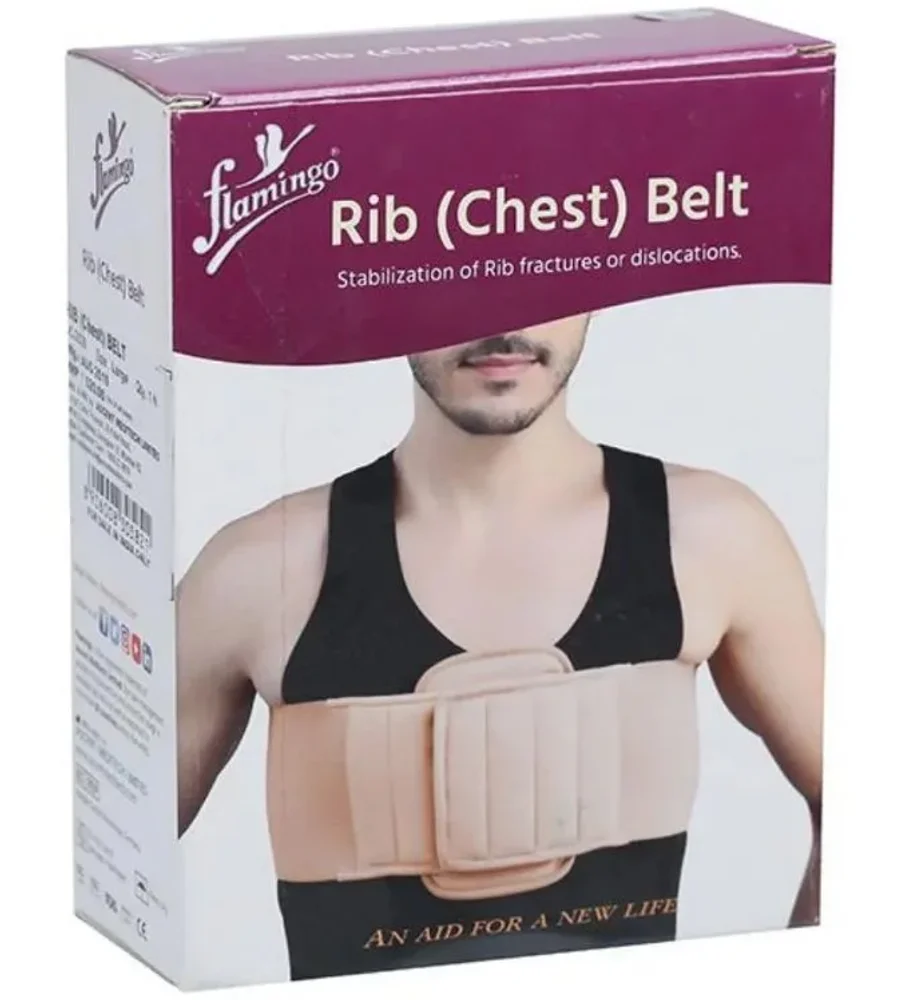 Flamingo Rib Chest Belt Male OC 2028 Medium Beige - Healthcare & Medical by Accurate Surgicals