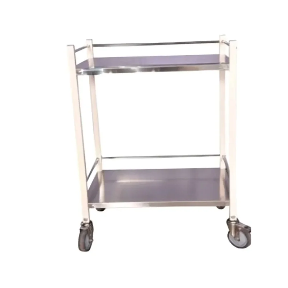Mild Steel Medical Trolley with Locking Casters - Healthcare & Medical by Medicom International