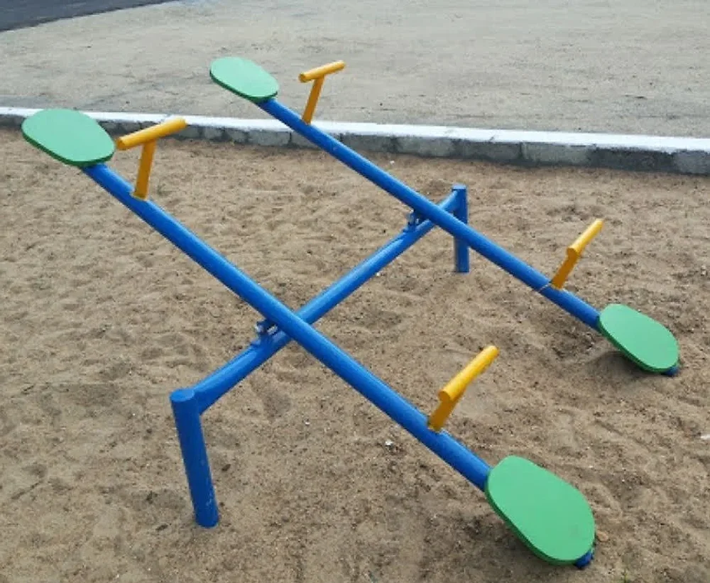NAC Iron 4 Seater Outdoor Seesaw - Sports, Toys & Games by Nac Industries