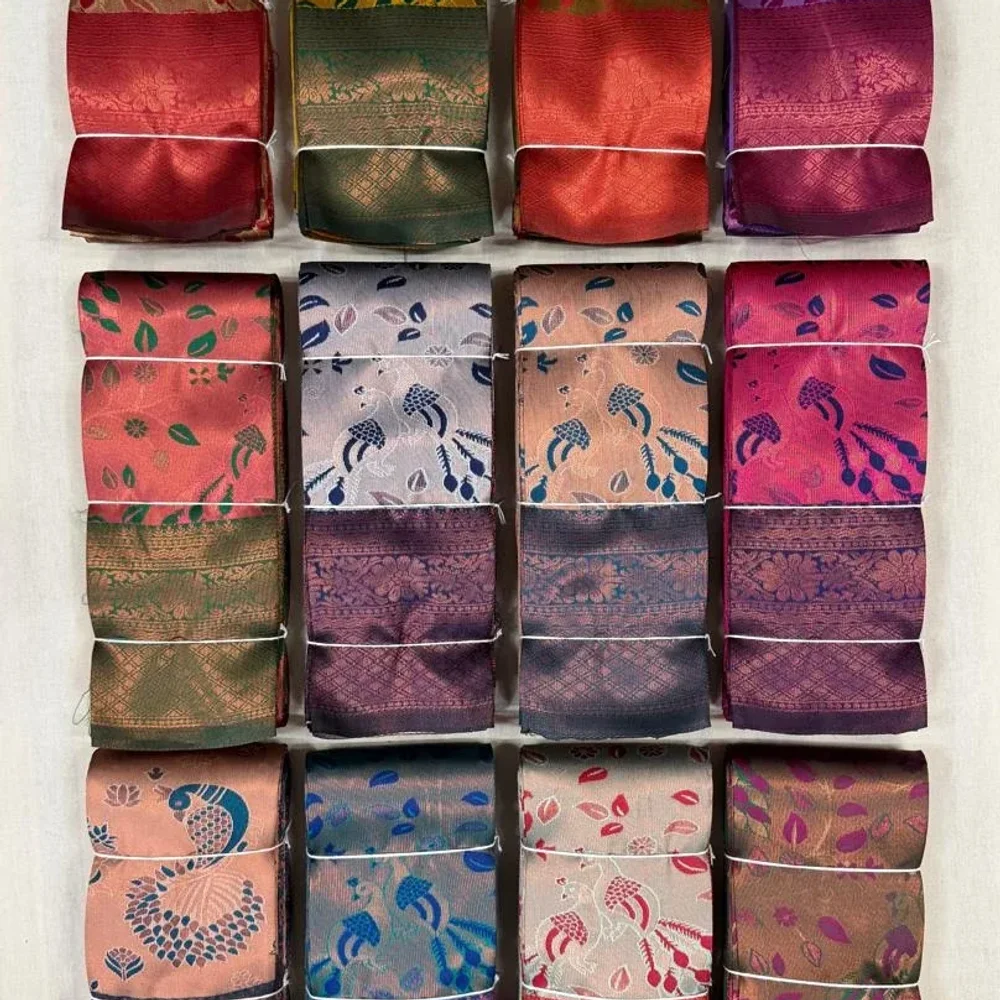 Exclusive Kubera Pattu Saree Wholesale Combo Set - Textiles & Apparel by A R Srikantaiah & Sons
