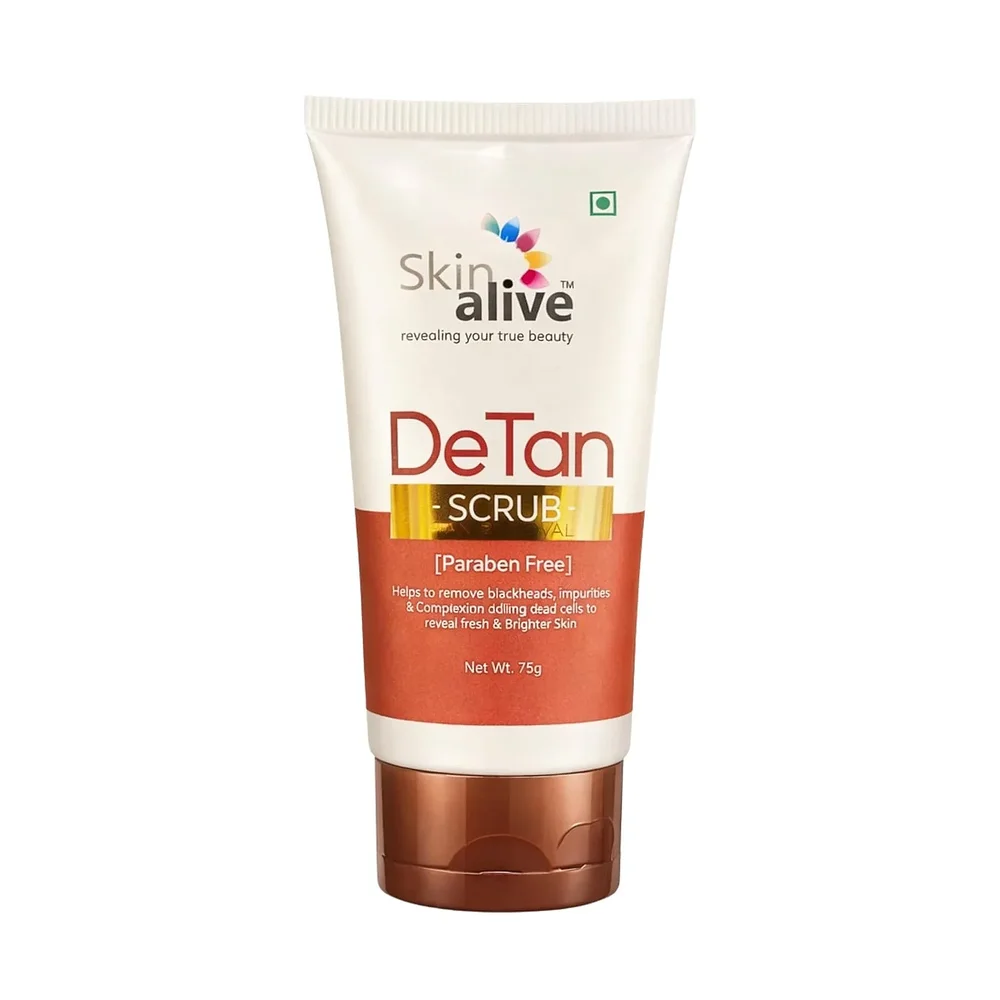 Skin Alive DeTan Facial Scrub 75g Tube - Beauty & Personal Care by DS Enterprises
