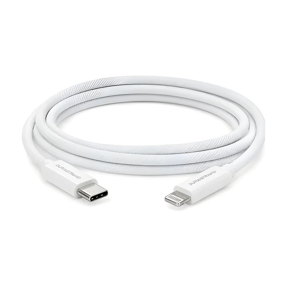 DURASTRAND Nylon Braided USB-C to Lightning Fast Charging Cable - Electronics & Electrical by Syncore Technologies