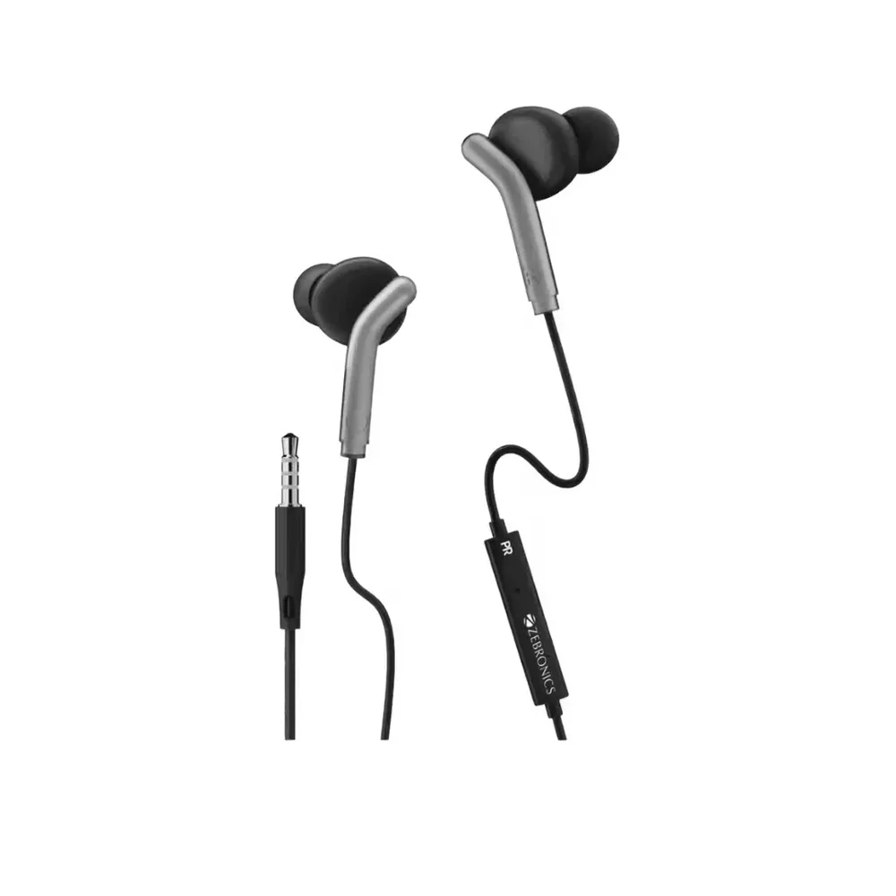 Zebronics Bro Wired In-Ear Earphone with 3.5mm Jack and Mic - Electronics & Electrical by Shri Shyam Enterprises