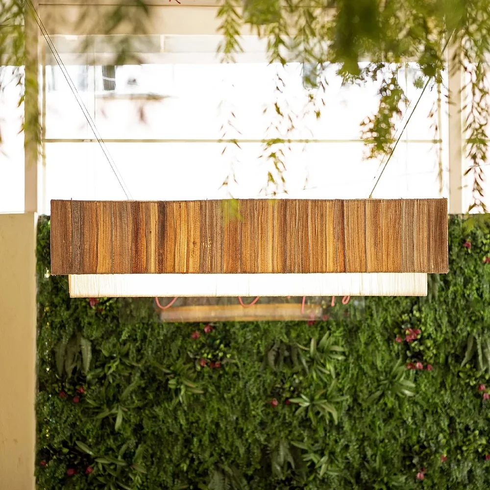 Banana Fibre Hanging Light Fixture - Furniture & Interiors by Wooden Owl Design Pvt. Ltd.