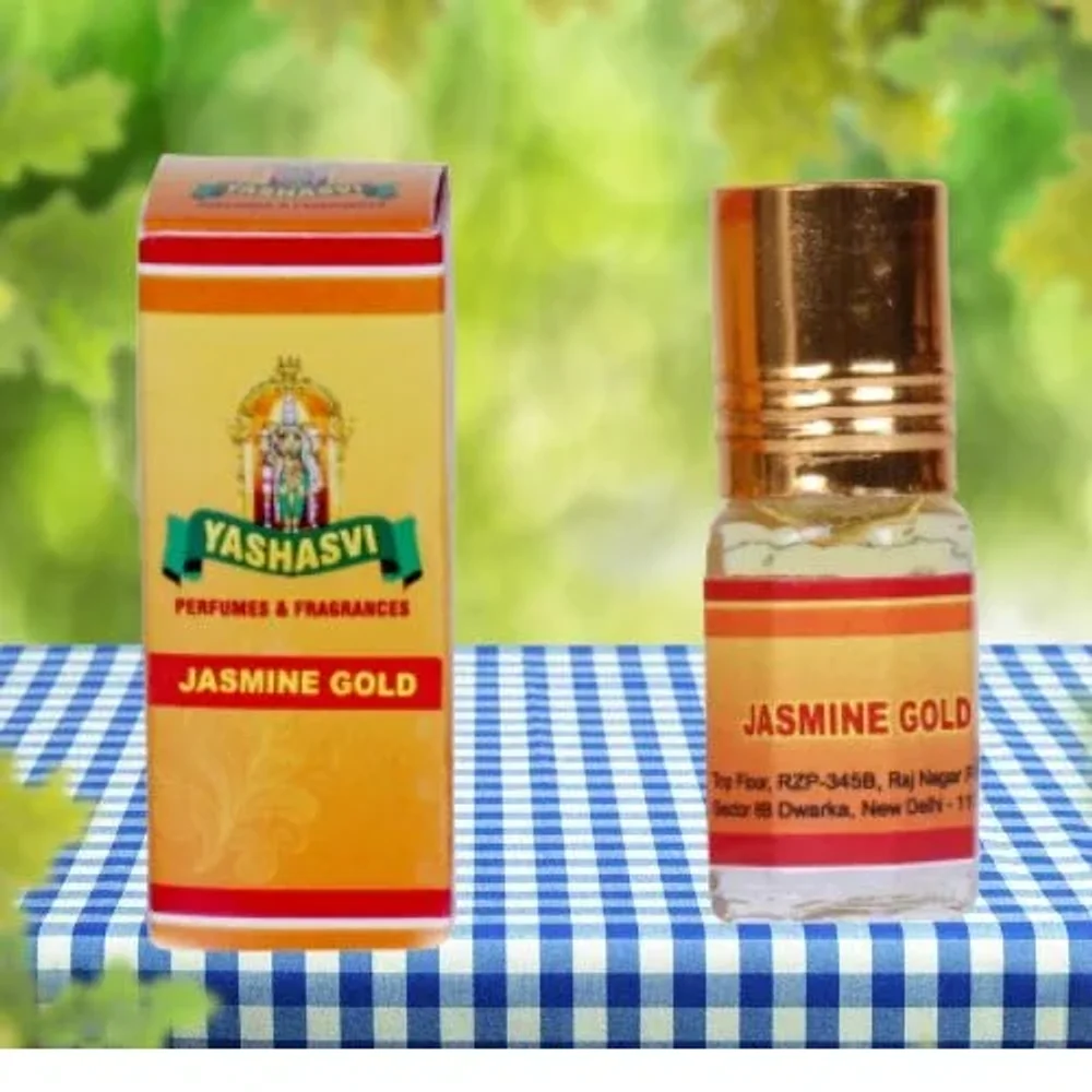 Yashasvi's Jasmine Gold Natural Handmade Fragrance Oil 3 ML - Beauty & Personal Care by Yashasvi Perfumes and Fragrances